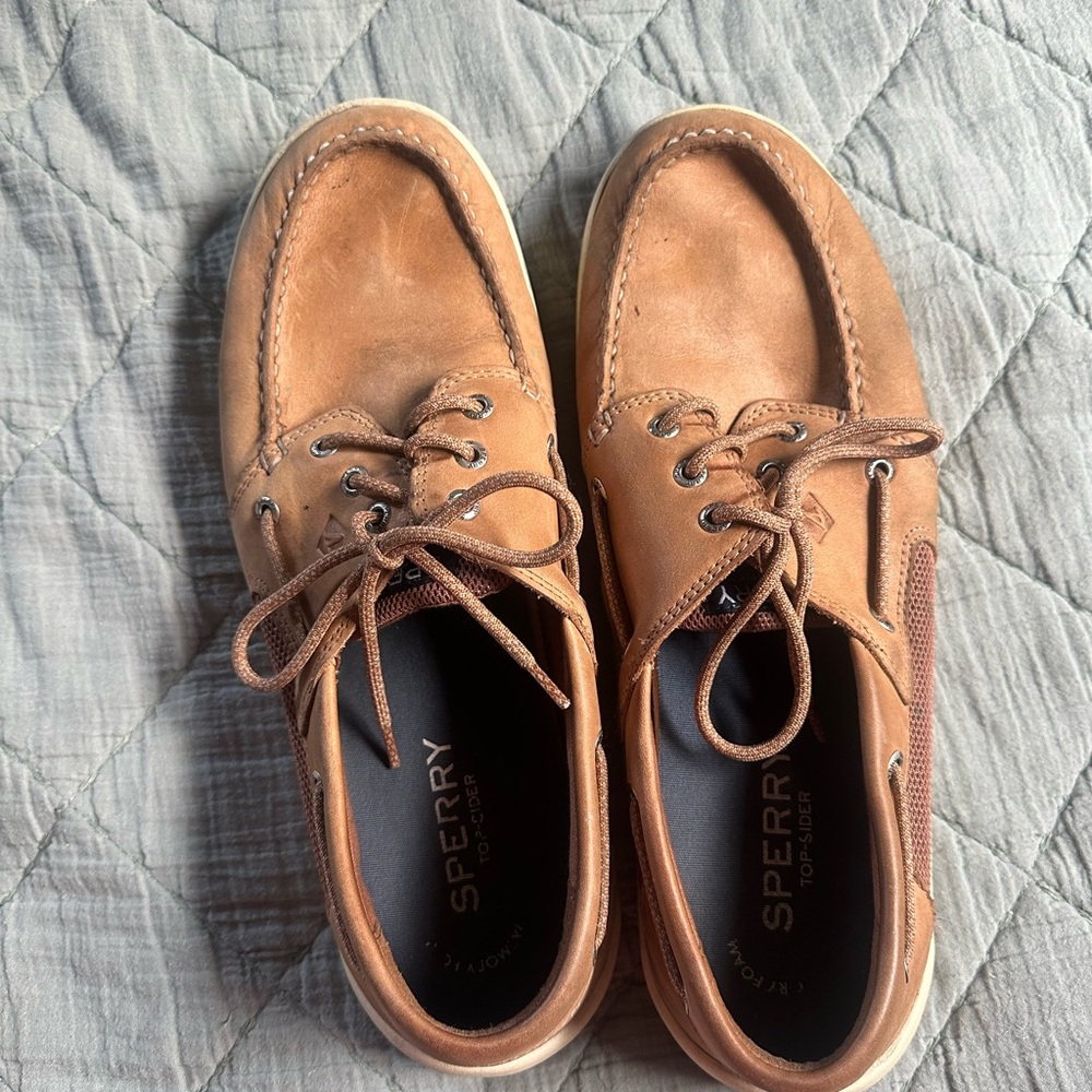 Sperry Men's Brown Leather Boat Shoes